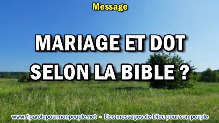 2018 0629 mariage et dot selon la bible minia1