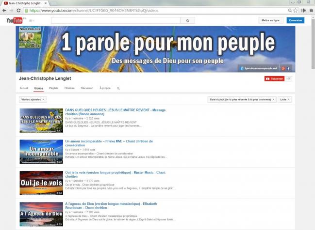 Capture page chaine yt1