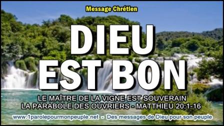 Dieu est bon message miniature1