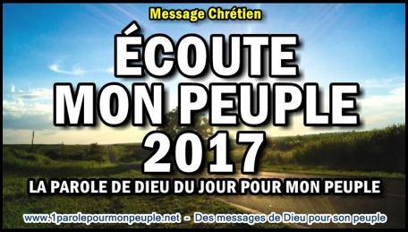 Ecoute mon peuple 2017 la parole de dieu du jour pour mon peuple minia1 copie450